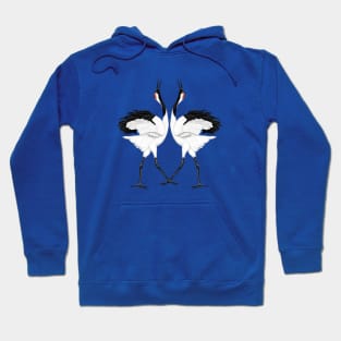 Dancing cranes Hoodie